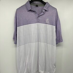 Anderson Ord Sz XXL Troon North Arizona Lavender White Polo Shirt